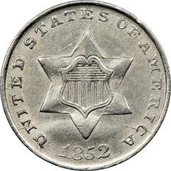 1852 Coins Three Cent Silver Prices