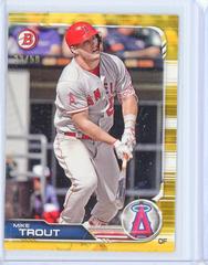 Mike Trout [Gold] Baseball Cards 2019 Bowman Prices