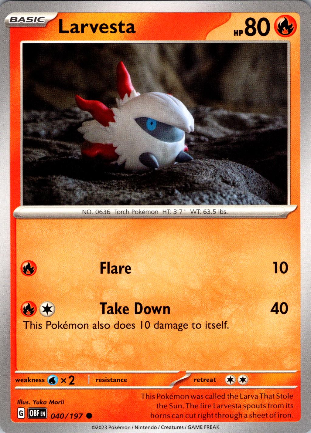 Larvesta #40 Prices | Pokemon Obsidian Flames | Pokemon Cards