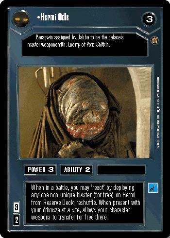 Hermi Odle [Limited] Star Wars CCG Jabba's Palace