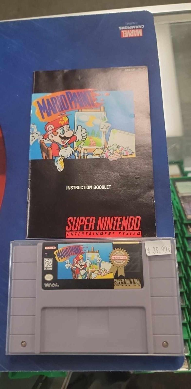 Mario Paint [Player's Choice] Item and Manual only Super Nintendo