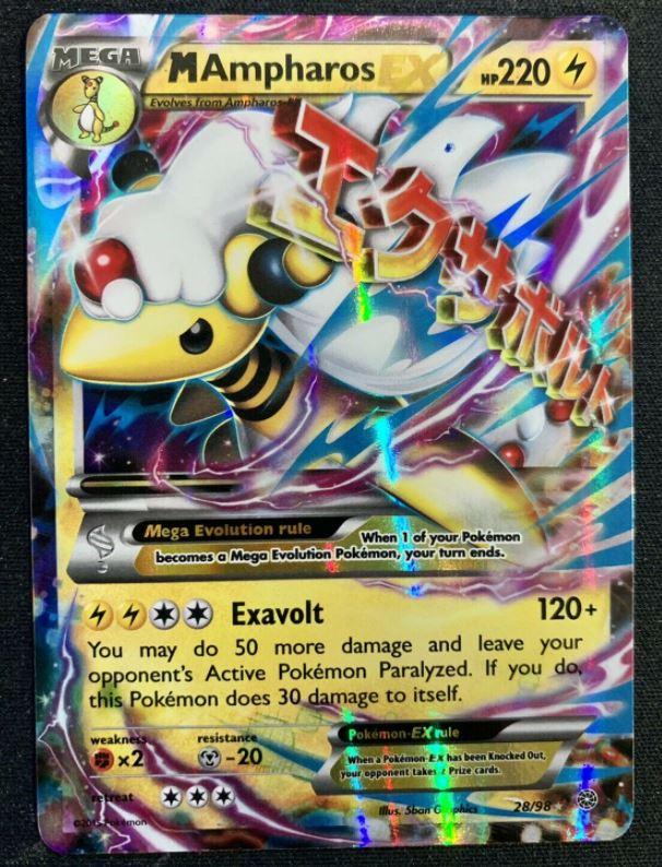 M ampharos ex 28 prices pokemon ancient origins pokemon cards