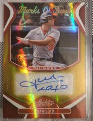 Juan Soto [Spectrum Gold] Baseball Cards 2022 Panini Absolute Marks of Fame Autographs Prices