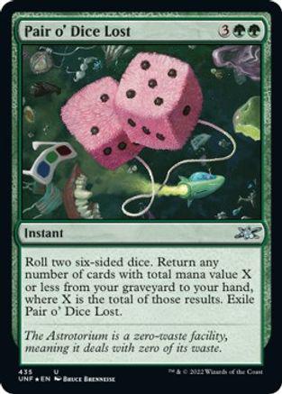 Pair o' Dice Lost [Galaxy Foil] Magic Unfinity