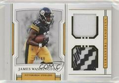 James Washington [Gold] Football Cards 2018 National Treasures Rookie Dual Materials Prices