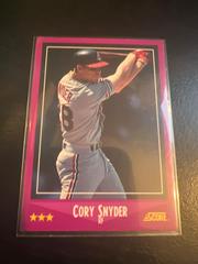 Cory Snyder #92 Baseball Cards 1988 Score Prices