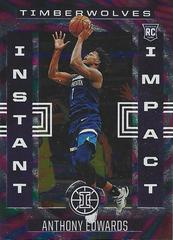 Anthony Edwards #7 Basketball Cards 2020 Panini Illusions Instant Impact Prices