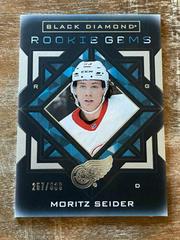 Moritz Seider #RG-MS Hockey Cards 2021 Upper Deck Black Diamond Rookie Gems Prices