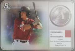 Corbin Carroll #MM-1 Baseball Cards 2022 Bowman Platinum Minted in Merit Prices