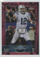 Andrew Luck [Pink Refractor] #6 Football Cards 2015 Topps Chrome Prices