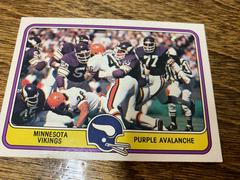 Minnesota Vikings Purple Avalanche Football Cards 1981 Fleer Team Action Prices