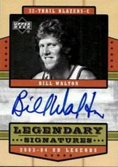 Bill Walton Legendary Signatures #LS-BW Basketball Cards 2003 Upper Deck Legends Legendary Signatures Prices
