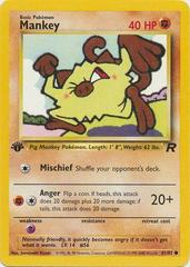 1999 Pokemon Mankey Card 