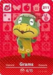 Grams #211 [Animal Crossing Series 3] Amiibo Cards Prices