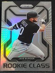 Jake Burger [Silver Prizm] #RC-24 Baseball Cards 2022 Panini Prizm Rookie Class Prices