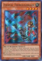 Zoodiac Thoroughblade [1st Edition] YuGiOh Raging Tempest Prices