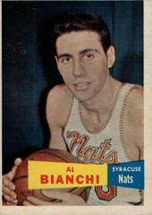 Al Bianchi #59 Basketball Cards 1957 Topps Prices