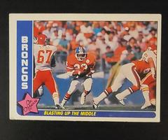 Broncos [Blasting Up the Middle] Football Cards 1985 Fleer Team Action Prices