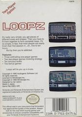 Loopz - Back | Loopz NES