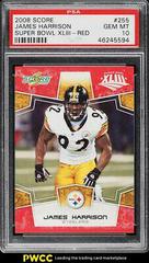 James Harrison [Super Bowl XLIII Red] Football Cards 2008 Panini Score Prices