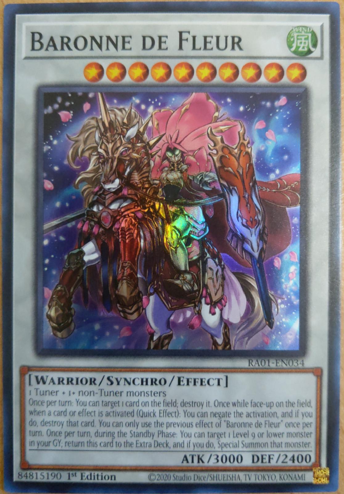 Yu-gi-oh! Baronne De Fleur RA01-EN034 Ultra Rare 1st Edition NM - Foto 11