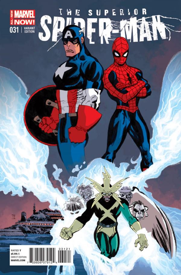 The Superior Spider-Man [Capt America Teamup] #31 (2014) Comic Books Superior Spider-Man