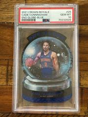 Cade Cunningham [Blue] Basketball Cards 2021 Panini Crown Royale Sno Globe Prices