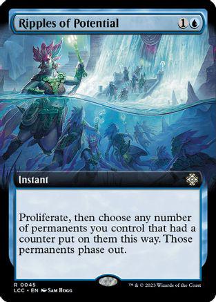 Ripples of Potential [Extended Art] #45 Magic Lost Caverns of Ixalan Commander