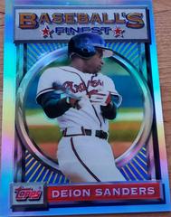 Deion Sanders [Refractor] #141 Baseball Cards 1993 Finest Prices