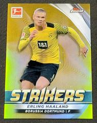 Erling Haaland [Gold] Soccer Cards 2021 Topps Finest Bundesliga Strikers Prices