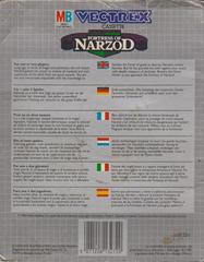 Box Rear | Fortress Of Narzod PAL Vectrex