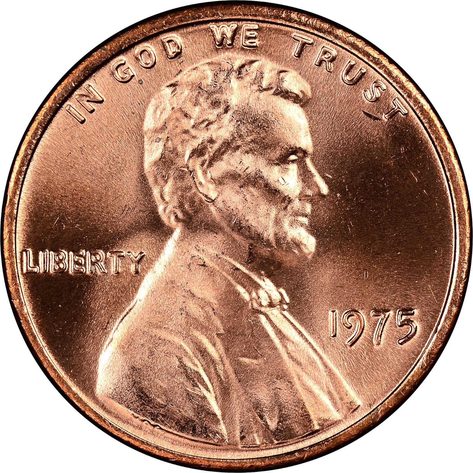 1975 Coins Lincoln Memorial Penny