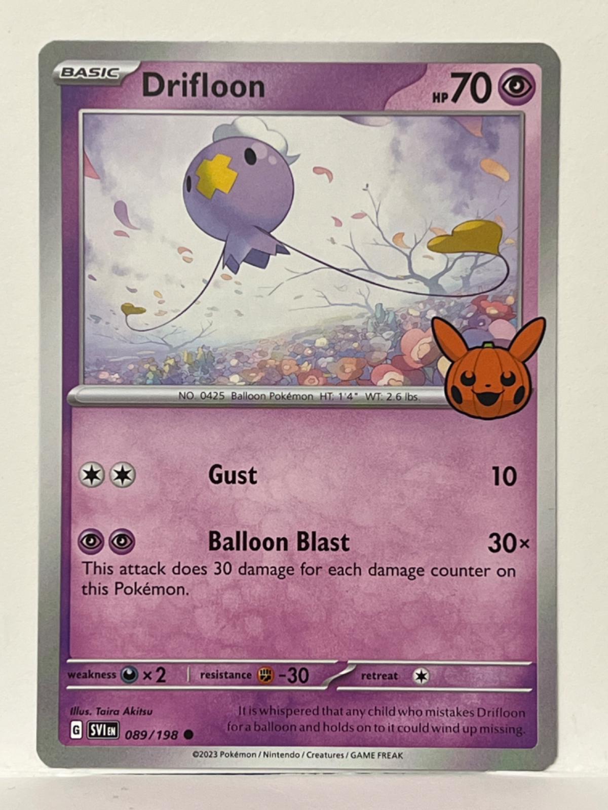 Pokémon Drifblim 090/198 2023 Trick or Trade Regular Uncommon (2 Cards