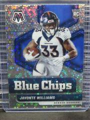 Javonte Williams #14 Football Cards 2021 Panini Mosaic Blue Chips Prices