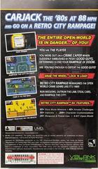 Back Cover | Retro City Rampage DX PSP
