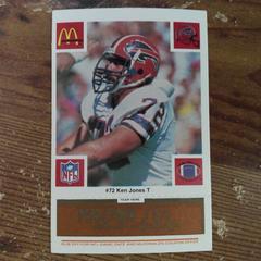 Ken Jones #72 Football Cards 1986 McDonald's Bills Prices