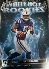 Anthony Richardson #WHR-1 Football Cards 2023 Panini Donruss White Hot Rookies Prices