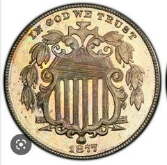 1877 [PROOF] Coins Shield Nickel Prices