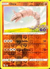 Onix - 036/078 - Pokemon Go - Reverse Holo – Card Cavern Trading Cards, LLC