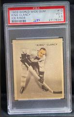 King Clancy Hockey Cards 1933 World Wide Gum Ice Kings Prices