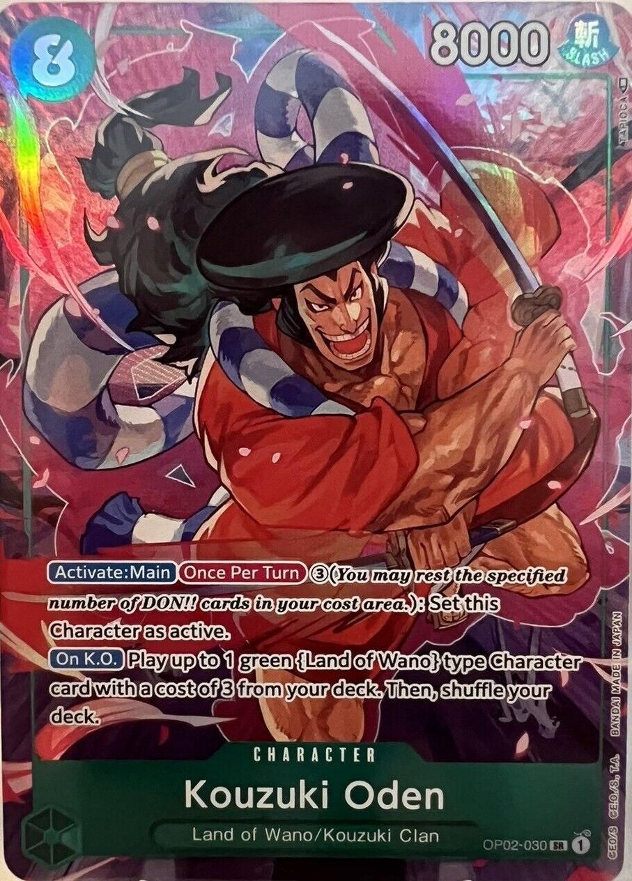 Kouzuki Oden [Alternate Art] OP02-030 One Piece Paramount War