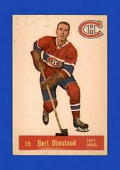 Bert Olmstead #19 Hockey Cards 1957 Parkhurst Prices