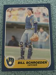 Bill Schroeder #501 Baseball Cards 1986 Fleer Prices