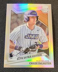 Chase DeLauter [Optic Holo] #16 Baseball Cards 2022 Panini Elite Extra Edition Prices