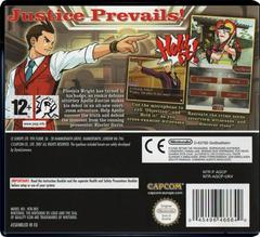 Back Cover (EN) | Ace Attorney Apollo Justice PAL Nintendo DS
