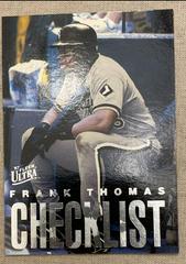 Frank Thomas Baseball Cards 1997 Ultra Checklists Prices