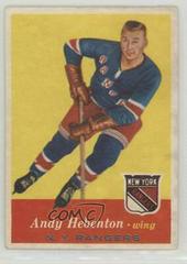 Andy Hebenton Hockey Cards 1957 Topps Prices