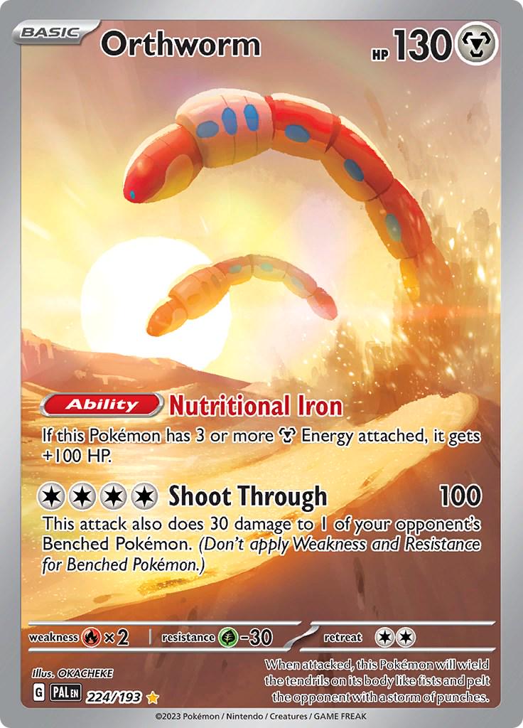 Orthworm #224 Pokemon Paldea Evolved