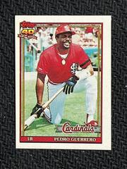 Pedro Guerrero #20 Baseball Cards 1991 Topps Micro Prices