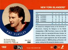 Back | Patrick Flatley [Error] Hockey Cards 1990 Pro Set